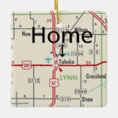 タホカTXマップ セラミックオーナメント (正面)