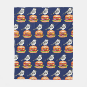 タホチーズバーガーバード《鳥》アメリカゴガラ フリースブランケット