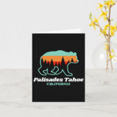 タホパリサーズスキースノーボーディングカリフォルニアベア カード (黄色い花)