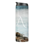 タホモノグラムの湖の水彩風景 タンブラー (回転右)