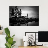 タホーの天国ガラス ポスター (ホームオフィス)