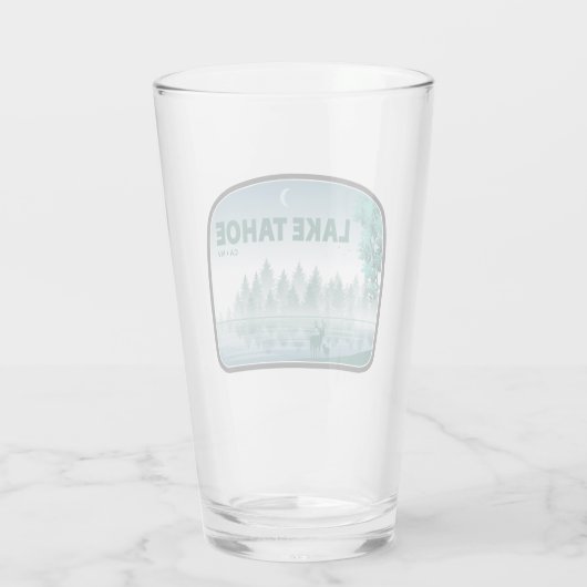 タホー湖カリフォルニアネバダディア タンブラーグラス (裏面)