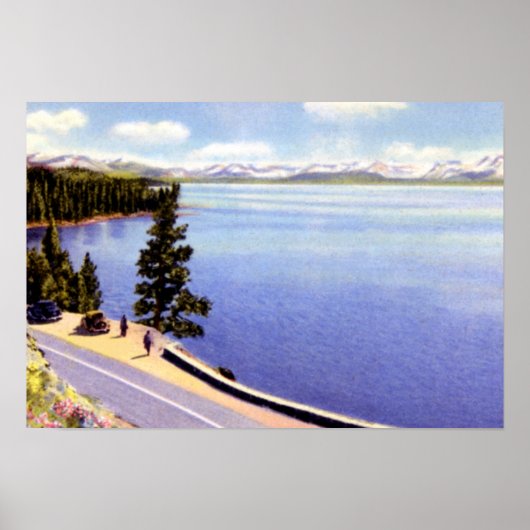 タホー湖カリフォルニア ポスター (正面)