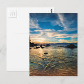 タホー湖サンセット ポストカード (正面/裏面)