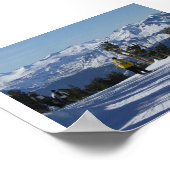 タホー湖スノーボード ポスター (角)