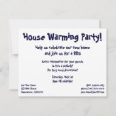 タホー湖ハウスウォーミングパーティー! 招待状 (裏面)