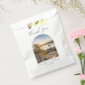 タホー湖フォト結婚式の引き出物ありがとう フェイバーバッグ (封をした状態)