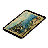 タホー湖マグネットヴィンテージトラベル マグネット (左側)