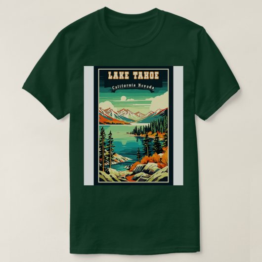 タホー湖国立公園 Tシャツ (デザイン正面)