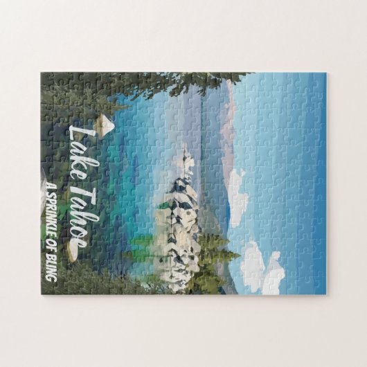 タホー湖A散水カリフォルニア&ネバダ ジグソーパズル (横)