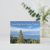 タホ湖からの挨拶 ポストカード (スタンド正面)