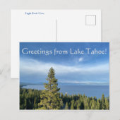 タホ湖からの挨拶 ポストカード (正面/裏面)