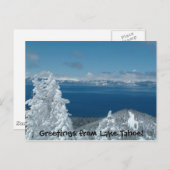 タホ湖からの挨拶! ポストカード (正面/裏面)