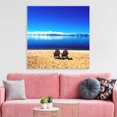 タホ湖で夏を待つ キャンバスプリント (インサイチュ (リビング))