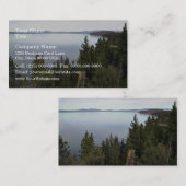 タホ湖と松の木 名刺 (正面/裏面)