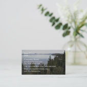 タホ湖と松の木 名刺 (スタンド正面)