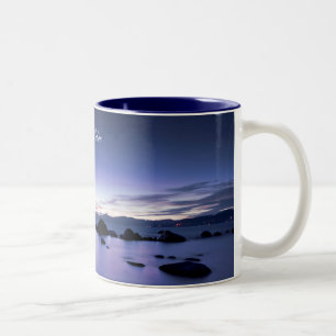 タホ湖のコーヒー・マグ ツートーンマグカップ