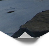 タホ湖の冬 ポスター (角)