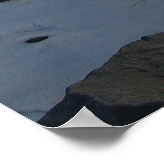 タホ湖の冬 ポスター (角)