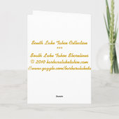 タホ湖の南コレクションの*Greetingカード シーズンカード (裏面)