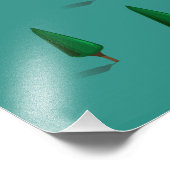 タホ湖の地図と旅行のポスター フォトプリント (角)