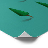 タホ湖の地図と旅行のポスター ポスター (角)