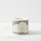 タホ湖の地図 エスプレッソカップ (正面)