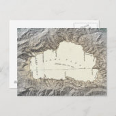 タホ湖の地図 ポストカード (正面/裏面)