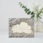 タホ湖の地図 ポストカード (スタンド正面)