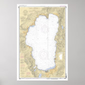 タホ湖の地図(2004) ポスター (正面)