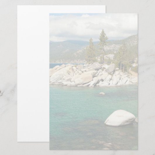 タホ湖の景色 便箋 (正面/裏面)