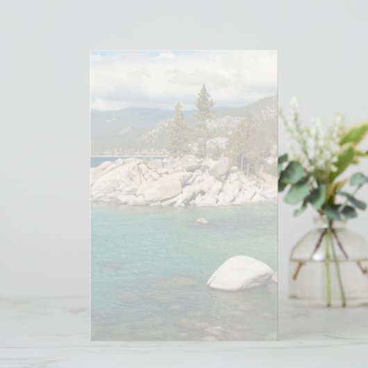 タホ湖の景色 便箋 (スタンド正面)