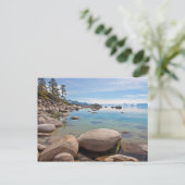 タホ湖の東海岸の静かな入り江… ポストカード (スタンド正面)