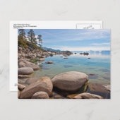 タホ湖の東海岸の静かな入り江… ポストカード (正面/裏面)