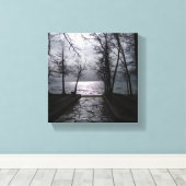 タホ湖への道 キャンバスプリント (インサイチュ (ウッドフロア))