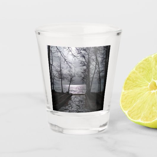 タホ湖への道 ショットグラス (正面)