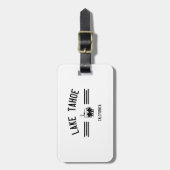 タホ湖カリフォルニア ラゲッジタグ (正面縦)