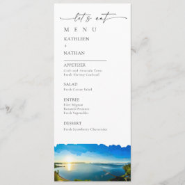 タホ湖デスティネーションウェディングメニュー メニュー