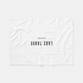 タホ湖ネバダ フリースブランケット (正面(横))