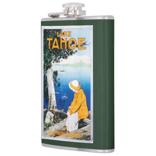 タホ湖昇進のPosterLake Tahoe、カリフォルニア フラスク (左)