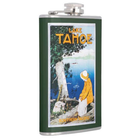 タホ湖昇進のPosterLake Tahoe、カリフォルニア フラスク (右)