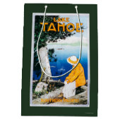 タホ湖昇進のPosterLake Tahoe、カリフォルニア ミディアムペーパーバッグ (裏面)