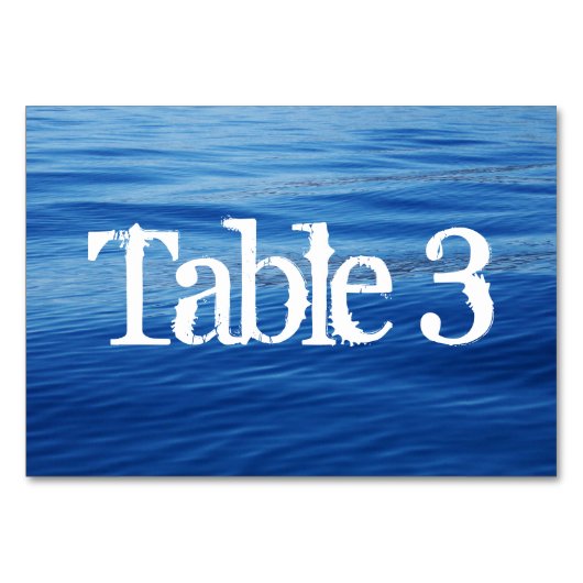 タホ湖結婚市 テーブルナンバー (裏面)