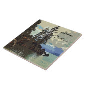 タホ湖陶磁器タイル タイル (側面)