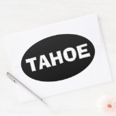 タホ湖 オーバルバンパーステッカー 楕円形シール (封筒)
