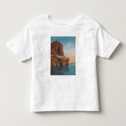 タホ湖、カリフォルニア-湖の眺めからの洞窟の石 トドラーTシャツ (正面)