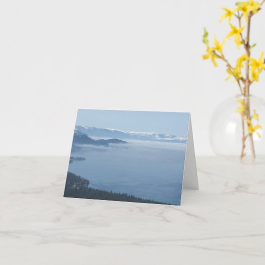 タホ湖 カード (黄色い花)