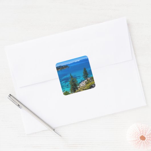 タホ湖 スクエアシール (封筒)