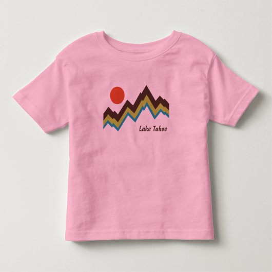 タホ湖 トドラーTシャツ (正面)