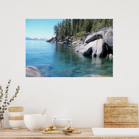 タホ湖 – ネバダ ポスター (キッチン)